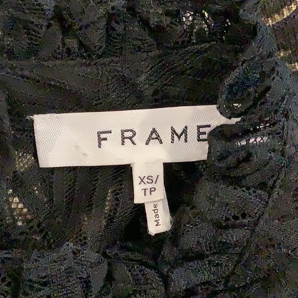 Ruffled sleeve sheer lace top with silky camisole from FRAME - Picture 14 of 16